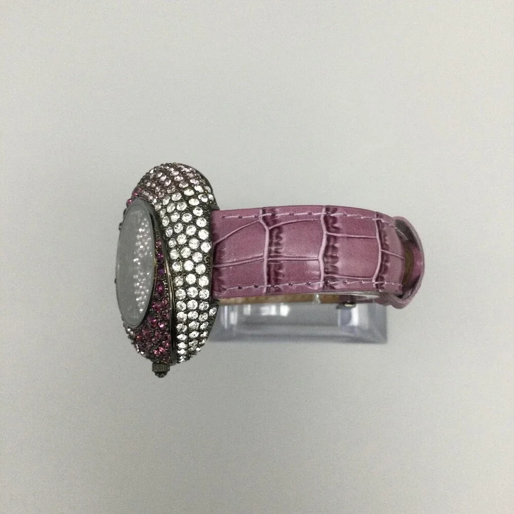 Adrienne Couture Womens Watch 41mm Pink Silver Tone Limited Edition New Battery